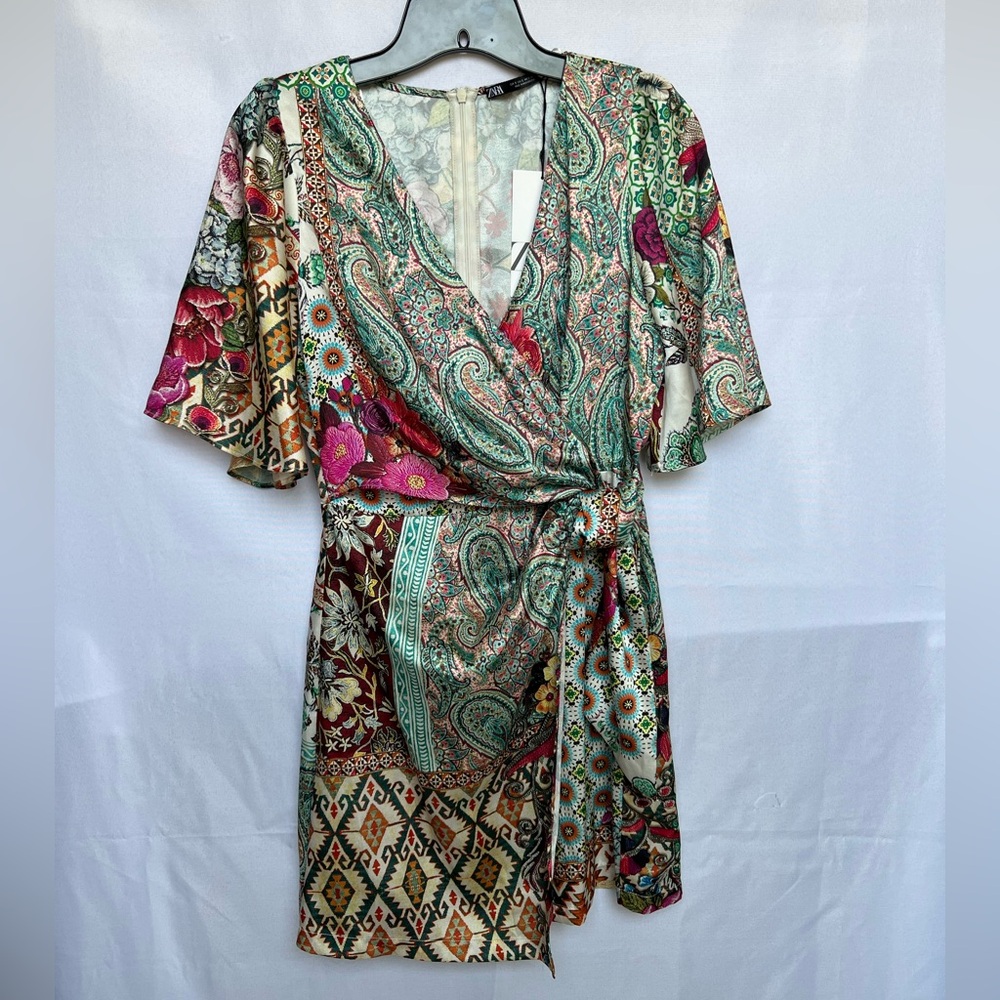 Zara Multicolor Wrap Dress
